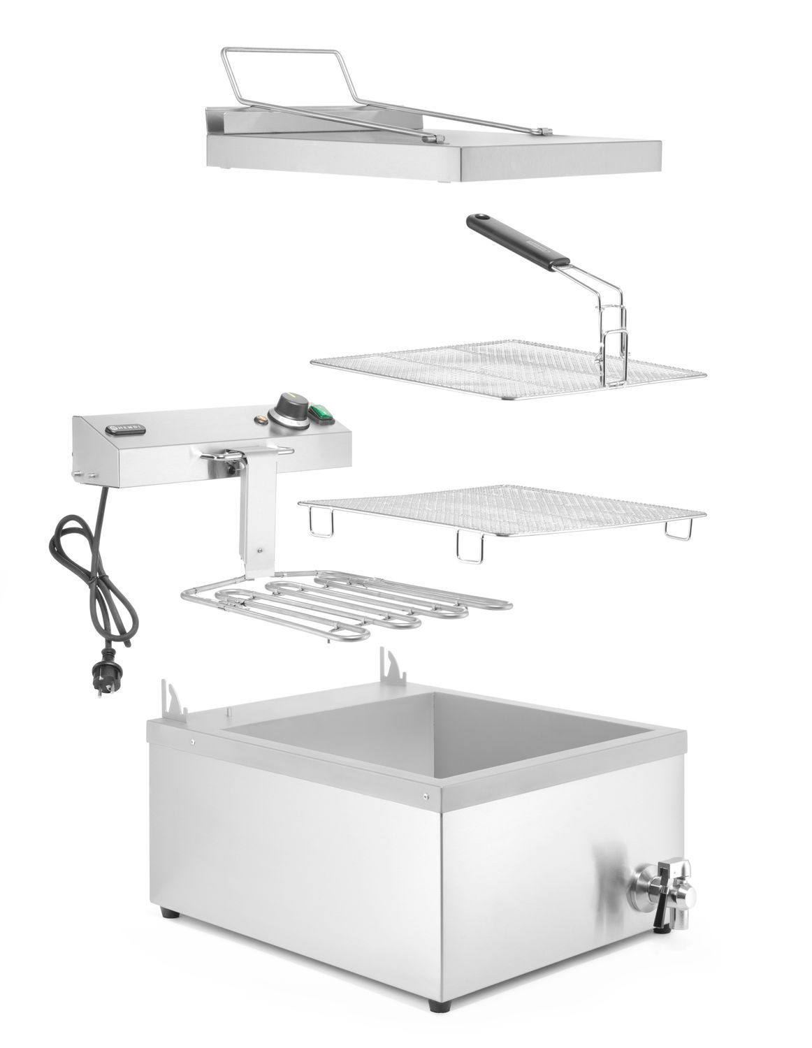 Friteuse à beignets, électrique, 12 l, 3,5 kW | HENDI 205914