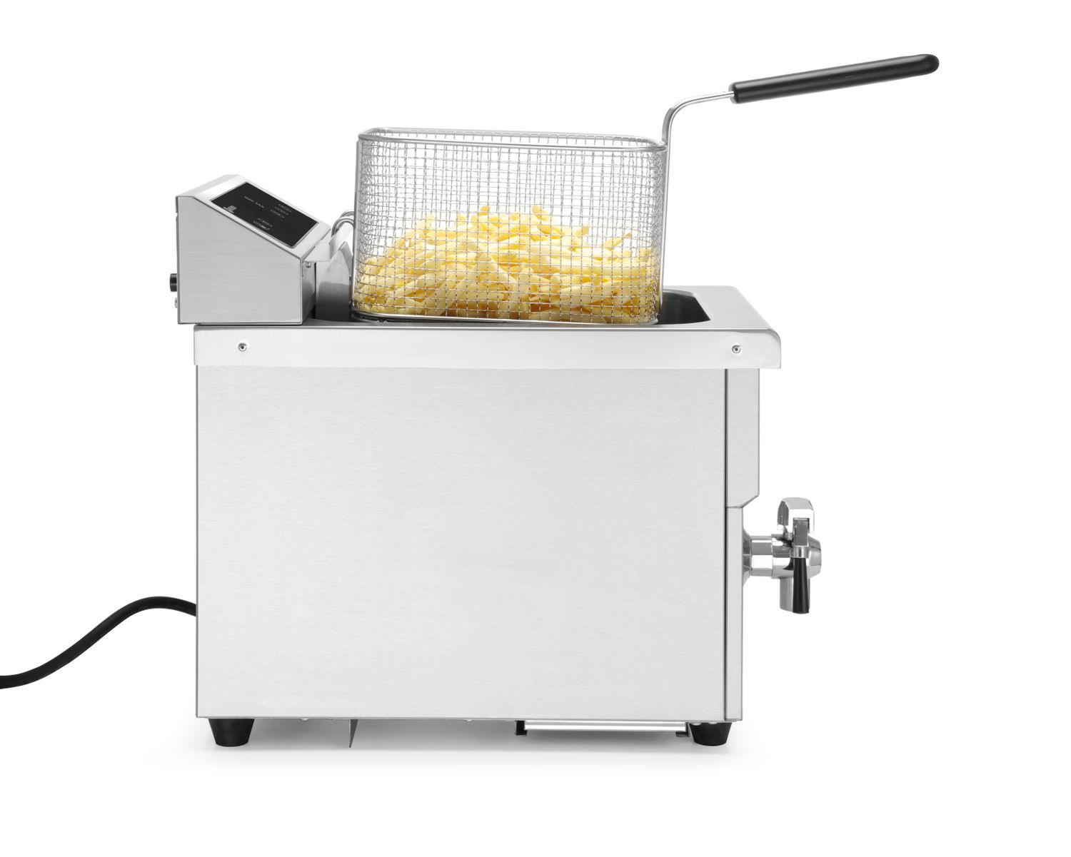 Friteuse à induction Kitchen Line 1 cuve 8 L, 3,5 kW, 230 V | HENDI 215012