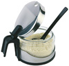 Distributeur de parmesan EASY, couleur acier, 10x7.5 cm | APS 40453