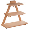 Présentoir buffet TRIANGLE en bois, couleur érable, 53x21x55 cm | APS 13966