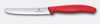 Couteau à tomates Swiss Classic, lame dentelée, rouge, lame 11 cm | VICTORINOX 6.7831.C1