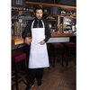 Tablier de cuisine Basic 75 x 90 cm avec poche et boucle blanc | KARLOWSKY BLS 5-3-pièces