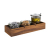 Boîte en bois Table, acacia, 3 compartiments 23,5x8,5x4,5 cm | APS 11727