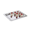 Plateau FPROFI LINE, poli, en acier inoxydable, 32,5x26,5x2 cm | APS 12100