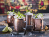 Tasse pour MOSCOW MULE, lot de 2 pièces, cuivre antique martelé, diamètre 9 cm, 500 ml | APS 93367