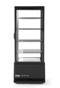 Vitrine réfrigérée 98 l, noire, LED, 2-6°C | HENDI 233269