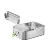 Boîte à déjeuner LUNCHBUDDY, acier inoxydable, 20.5x14.5x6.5 cm, 1.1 l | APS 66901