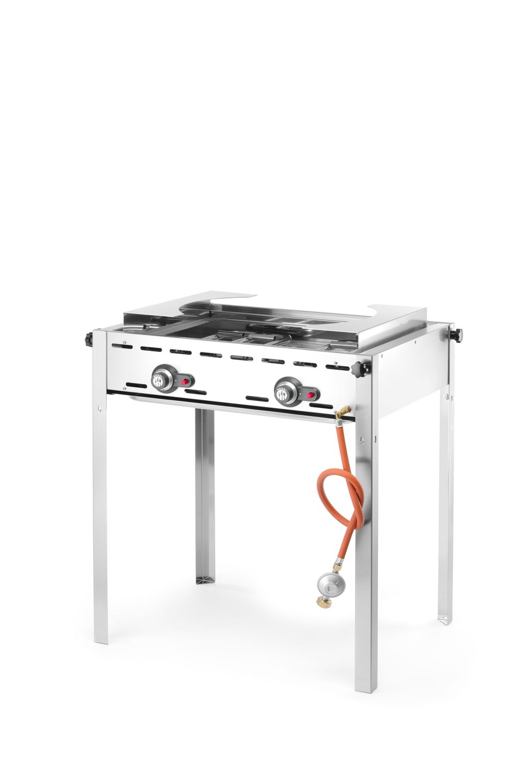 Grill gazowy Green Fire Profi Line à 2 brûleurs, 11,6 kW | HENDI 149508