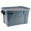 Conteneur de transport alimentaire en polyéthylène BRUTE capacité 75 L gris | RUBBERMAID 9S31-00-GRY