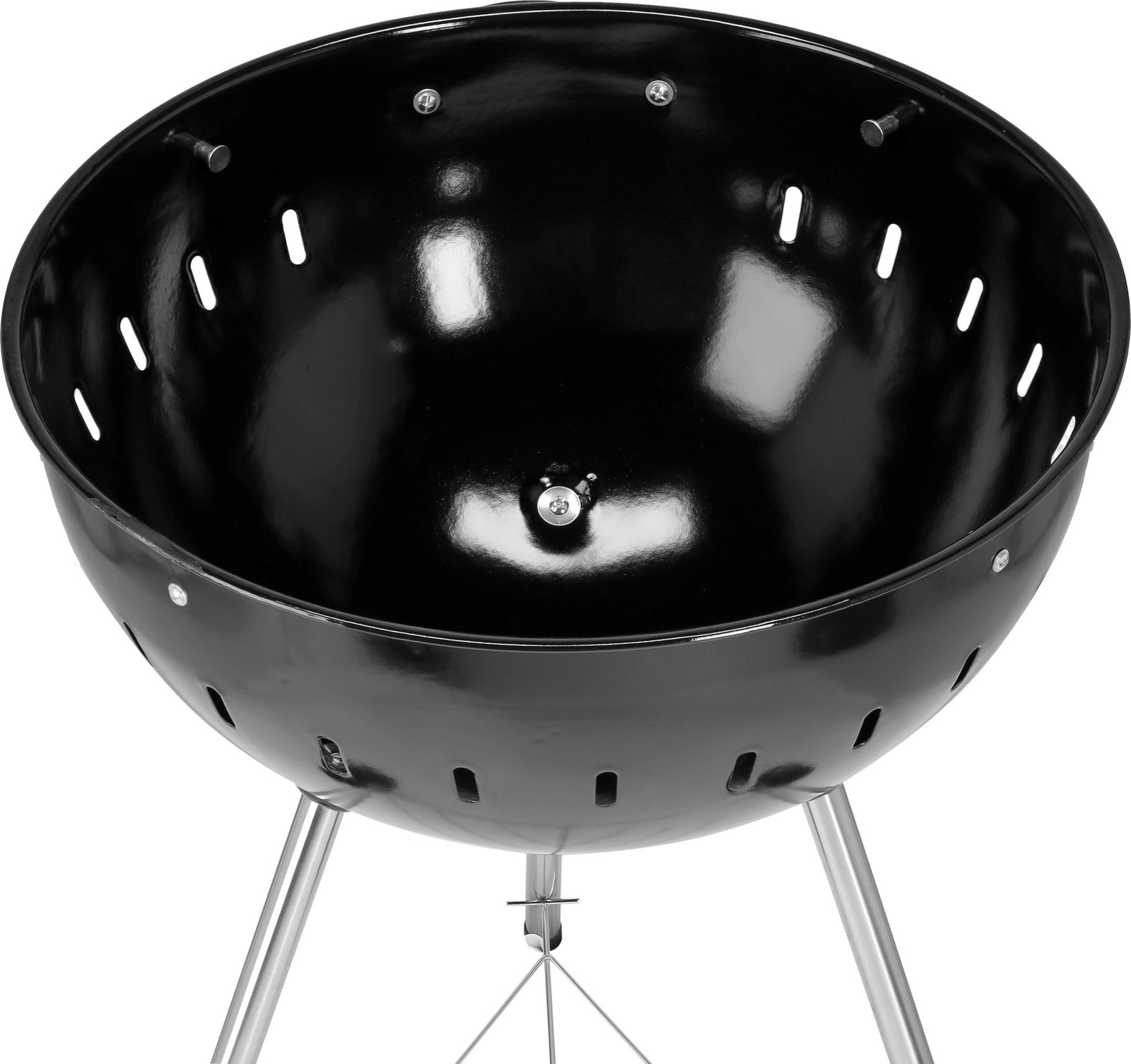 Grill à charbon, rond, Ø 54 cm noir | YATO YG-20300