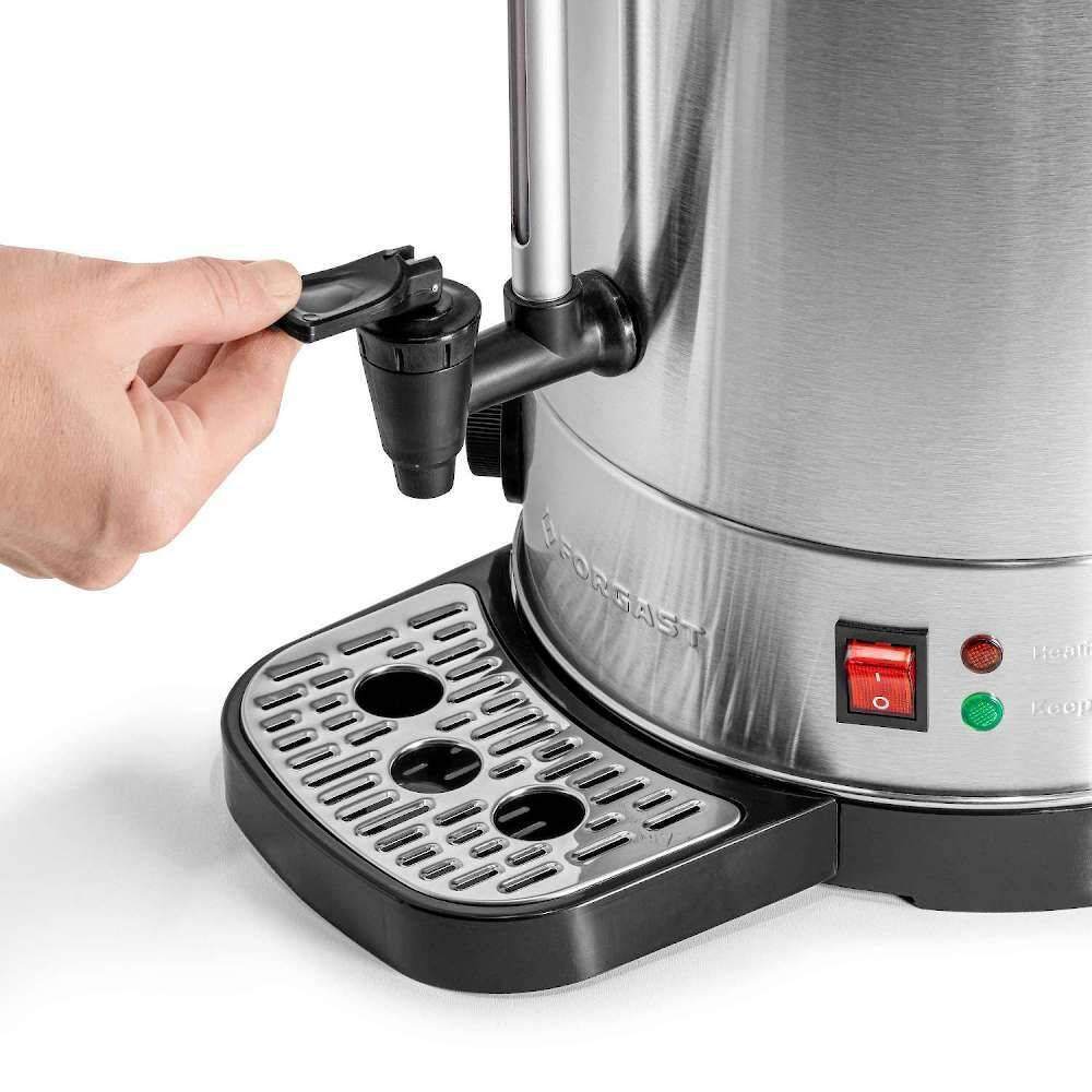 Samovar à eau 10 L avec plateau égouttoir, paroi simple | FORGAST FG05211