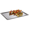 Plateau SCHÖNER ESSEN, avec bord décoratif, en acier inoxydable, 63,5x44,5x2 cm | APS 384