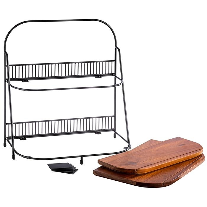 Présentoir buffet à deux niveaux, 35,5x21x40 cm | APS 30339