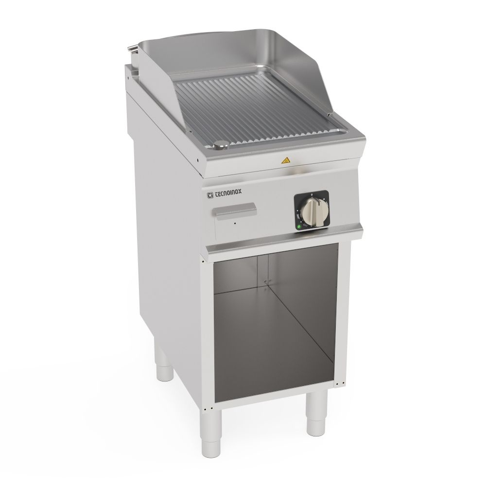 Plaque de grill rainurée chromée 400V Tecno74 | TECNOINOX 716231