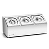 Présentoir pour aliments pour 3 bacs GN 1/6, 52x27x21,5 cm | FORGAST FG11316
