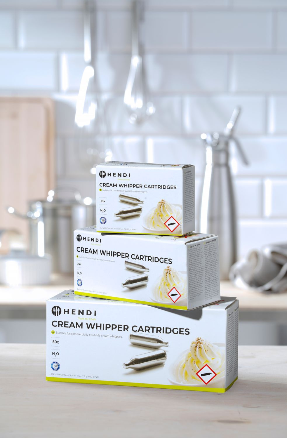 Cartouches pour siphon à crème fouettée - 24 pcs | HENDI 588215