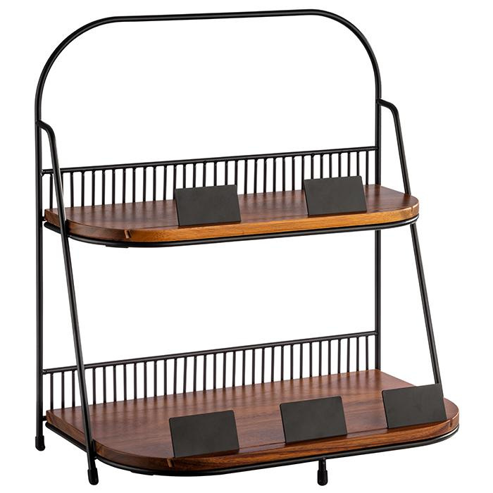 Présentoir buffet à deux niveaux, 35,5x21x40 cm | APS 30339