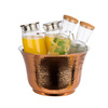 Refroidisseur pour bouteilles, cooler STAINLESS, acier inoxydable, couleur cuivre, 33x20 cm, 8 l | APS 36121