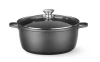 Casserole avec revêtement antiadhésif, 7,5 L, noir, 38,7x31x(H)13 cm | HENDI 611043