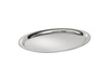 Plateau KAFFEEHAUS ovale, poli, mat, en acier inoxydable, 29x22x0,5 cm | APS 30117