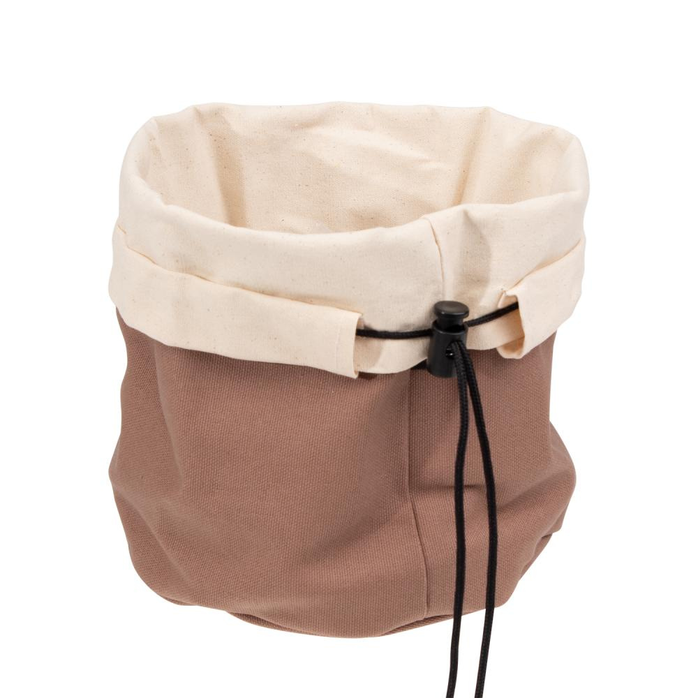 Sac à pain avec doublure thermique, beige clair, marron, 19x23 cm | APS 30390