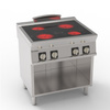 Cuisinière vitrocéramique 4 foyers | TECNOINOX 716018