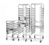 Chariot pliable en acier inoxydable pour plateaux et bacs GN | HENDI 810668