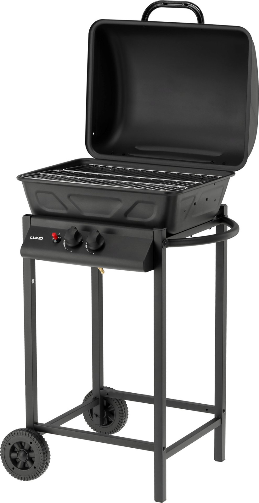 Grill à gaz BAVEN, 2 brûleurs, noir, 5,5 kW | LUND 99657