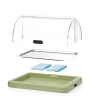 Vitrine réfrigérée simple roll-top Duo UNIQ conçue par Robert Bronwasser, verte, 46x35x22 cm | HENDI 871966