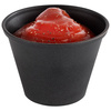 Coupelles pour sauces, noires, lot de 6 pièces, 6x4,5 cm, 60 ml | APS 40727