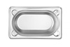 Bac GN 1/9 prof. 6,5 cm en acier inoxydable KITCHEN LINE | HENDI 806722