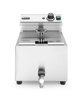 Friteuse électrique avec robinet de vidange, 8 l, zone froide | HENDI 209202