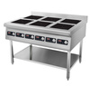 Cuisine à induction 6 zones sur soubassement, 6x3,5 kW, 2x400 V | FORGAST FG09038