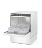 Lave-vaisselle professionnel Doppio avec doseur de détergent et pompe de vidange, panier 50x50 cm, 3,4/4,9 kW, 230/400 V | HENDI 237366