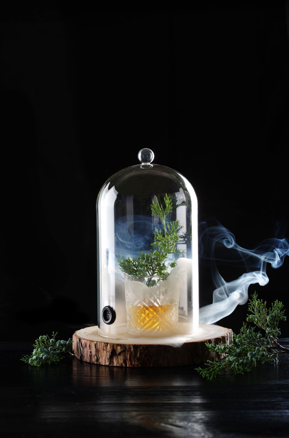 Cloche en verre avec orifice de ventilation pour pistolets fumoirs | HENDI 199657