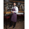 Tablier de cuisine Basic 75 x 90 cm avec boucle aubergine | KARLOWSKY BLS 4-39-Stck