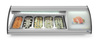 Vitrine réfrigérée pour sushi, 63 l, LED, 3-7°C, 130,7x45x33 cm | HENDI 233757