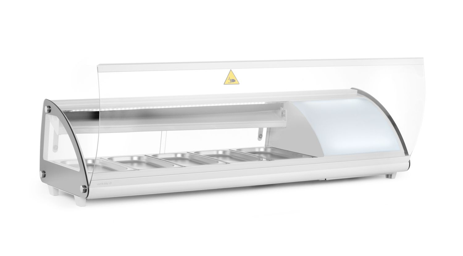 Vitrine réfrigérée pour sushi, 63 l, LED, 3-7°C, 130,7x45x33 cm | HENDI 233757