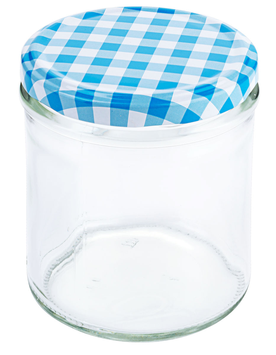 Bocaux avec couvercle 350 ml, lot de 6 pièces, hauteur 10 cm, diamètre 7,5 cm | CONTACTO 2705/350