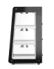 Vitrine chauffante de comptoir, noire, 230 V/500 W, 120 l | HENDI 273760