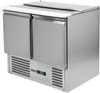 Table réfrigéré 2-portes pour salades avec couvercle inox | YATO YG-05262