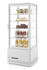 Vitrine réfrigérée 98 l, blanche, LED, dégivrage automatique | HENDI 233665