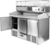 Table réfrigérée 3-portes pour pizza avec vitrine en verre | YATO YG-05305