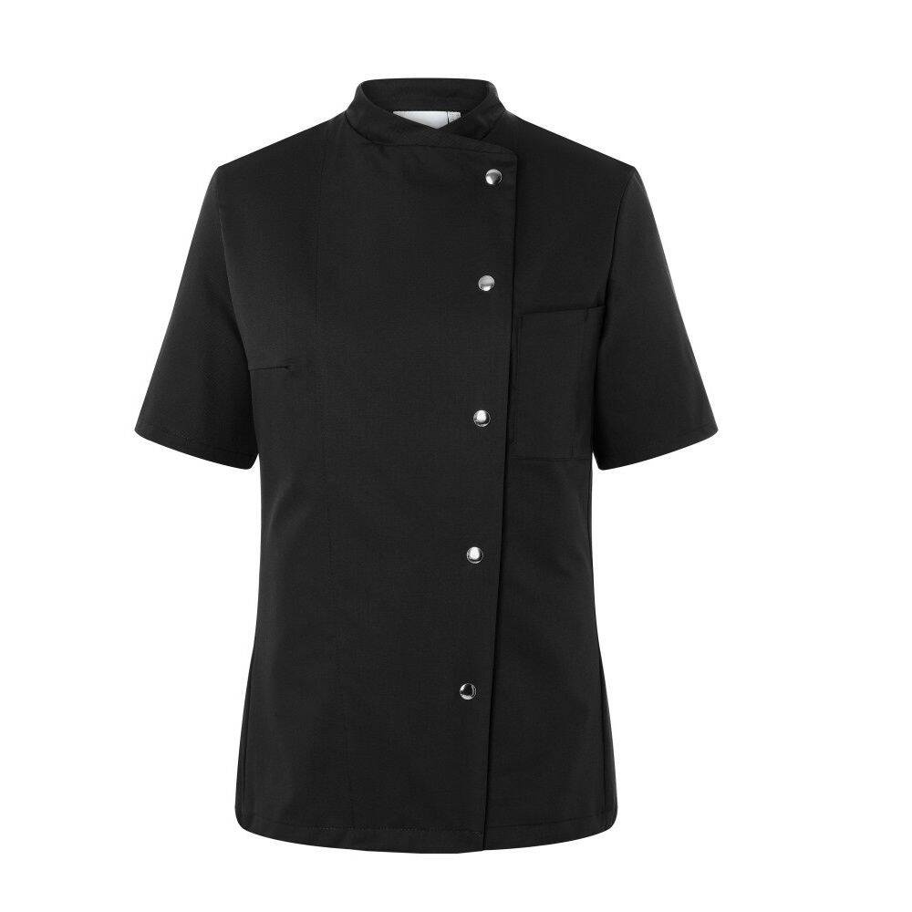 Veste de cuisine femme Greta noire | KARLOWSKY JF 4-1