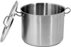 Casserole moyenne en acier inoxydable - cap. 37,7 L avec couvercle | YATO YG-00027