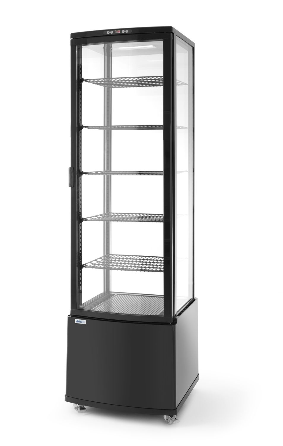 Vitrine réfrigérée 280 L, noire, LED, système de refroidissement dynamique | ARKTIC 233290