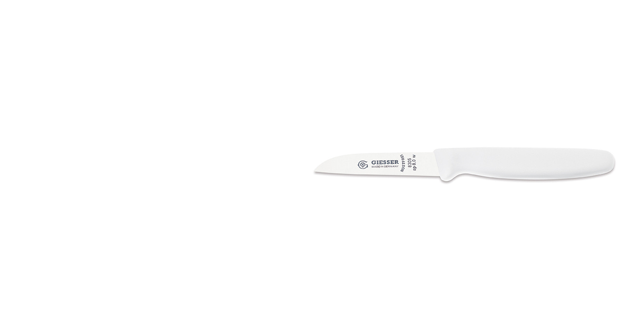 Couteau à légumes - 8 cm, blanc | GIESSER MESSER 8305 sp 8,0 w