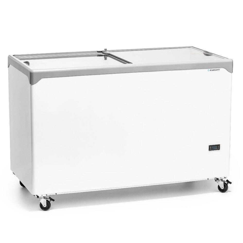 Congélateur bahut avec couvercle plat vitré cap. 394 L | FORGAST FG08500