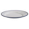 Assiette ENAMEL LOOK, en mélamine, blanc-bleu, 24,5 cm | APS 84951