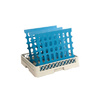 Étagère autoportante à 4 tablettes prof. 40 cm 3PD-44+8P-124 | ALUSHELF 40173